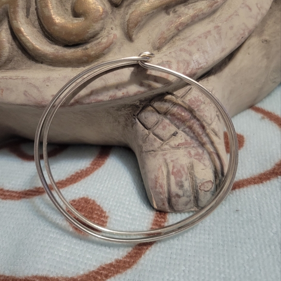 Sterling Silver Bangle Stacking Bracelet - Picture 5 of 6